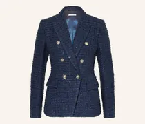 Bouclé-Blazer mit Pailletten