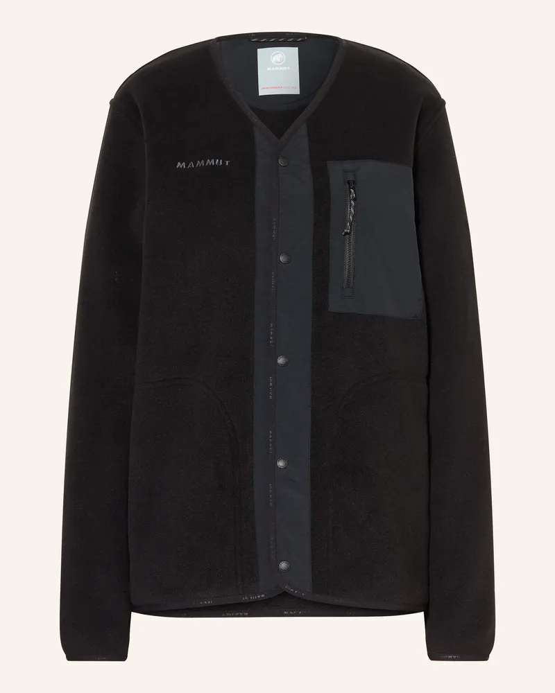 Mammut Fleecejacke Moonstone Hybrid schwarz Schwarz