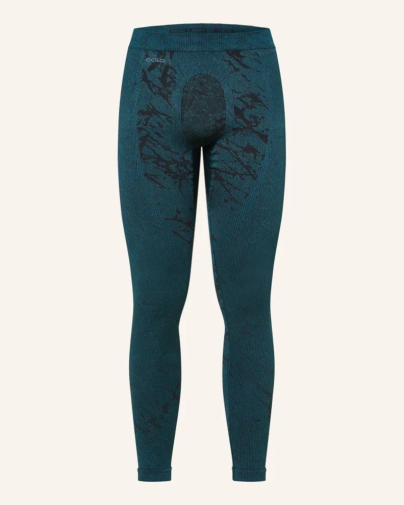 Odlo Funktionswäsche-Hose Performance Warm Blackcomb blau Petrol