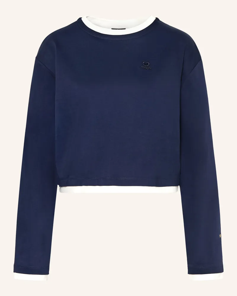Maje Longsleeve blau Dunkelblau