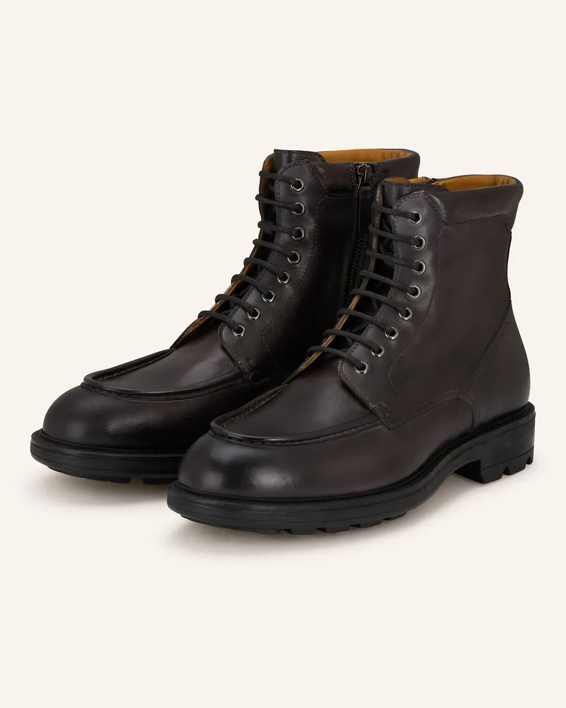Magnanni Schnürboots grau Schwarz
