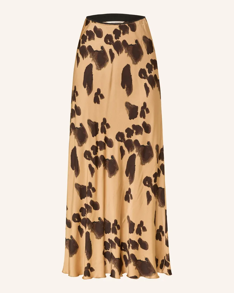 MOSS COPENHAGEN Satinrock Mschclarette braun Camel