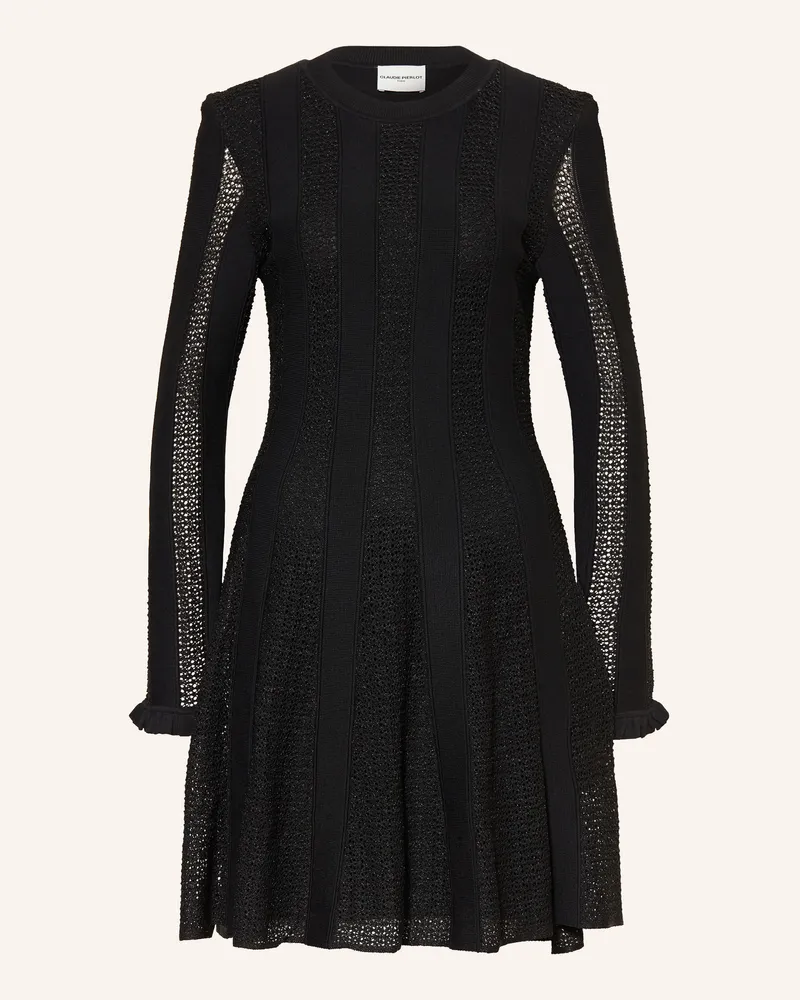 Claudie Pierlot Strickkleid Mit Glitzergarn schwarz Schwarz