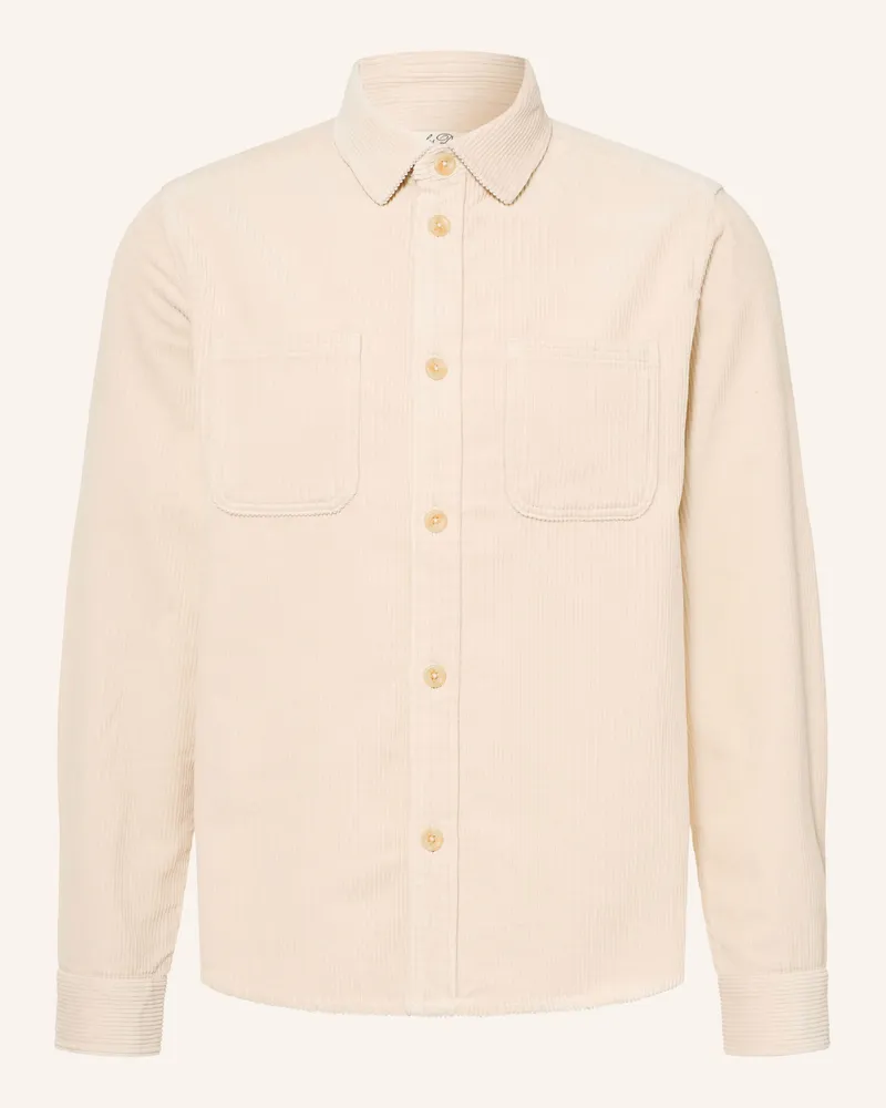 LES DEUX Overshirt Aus Cord weiss Beige