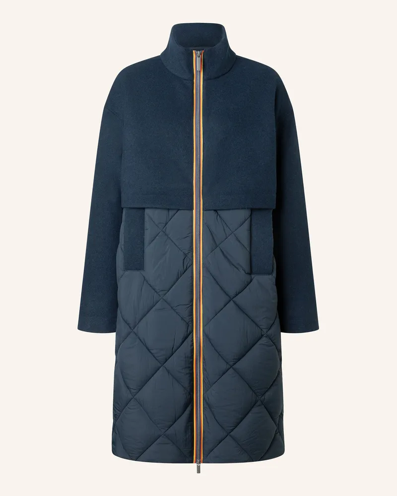 K-Way Winterjacke Mindy Wool Nylon Warm blau Blau