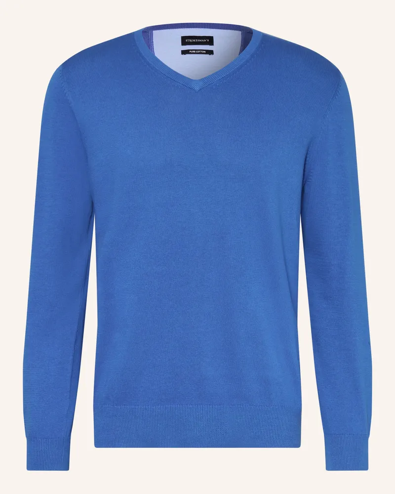 Strokesman's Strokesman Pullover blau Blau
