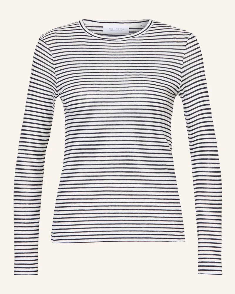 Rich&Royal Longsleeve Mit Glitzergarn blau Dunkelblau