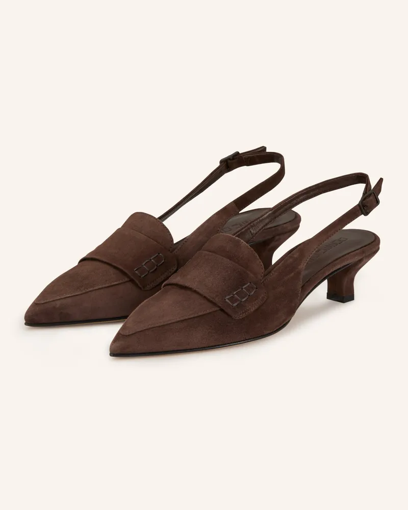 POMME D'OR Slingpumps Louise braun Dunkelbraun