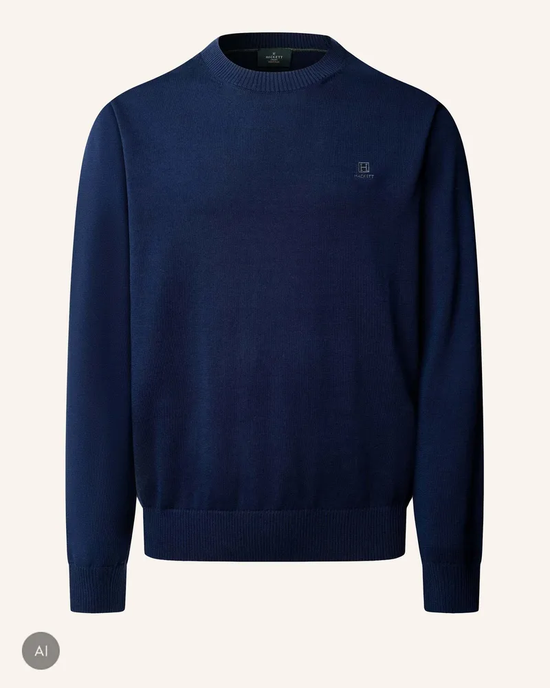 Hackett Pullover Hrtg Cotton H Crew blau Dunkelblau