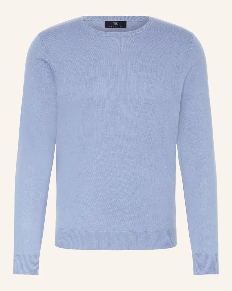 Strokesman's Cashmere-Pullover Blau