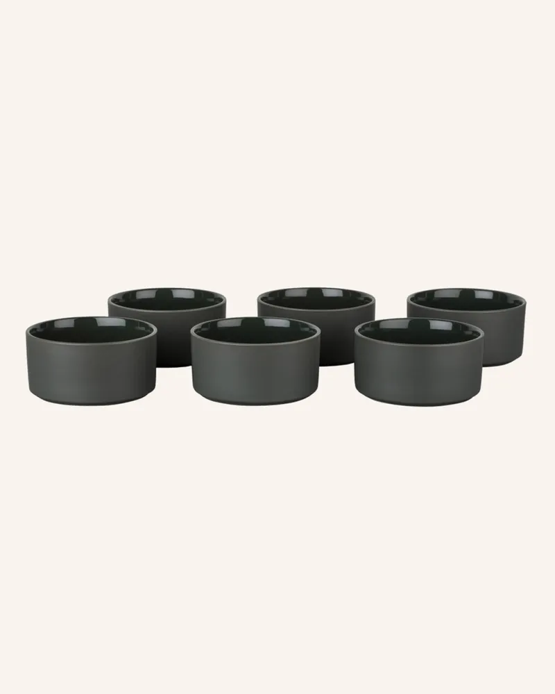 Blomus 6er-Set Müslischalen PILAR Dunkelgrau