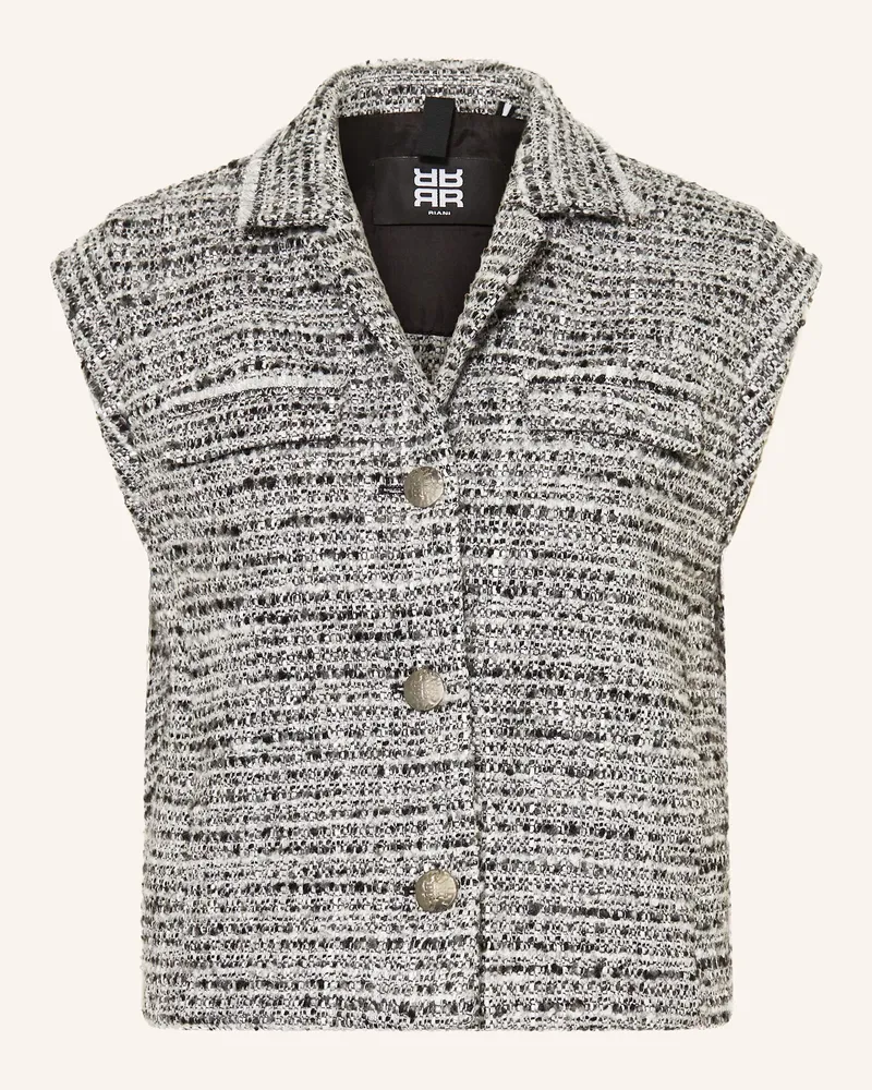 Riani Bouclé-Weste mit Glitzergarn Schwarz
