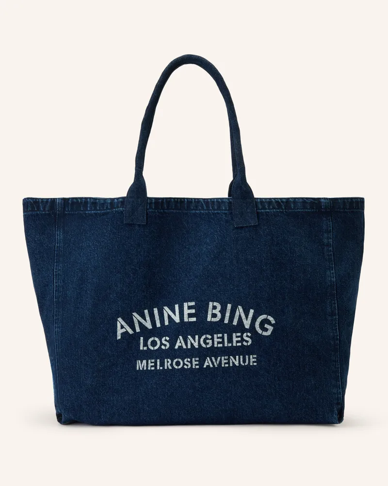 Anine Bing Shopper Leo blau Dunkelblau