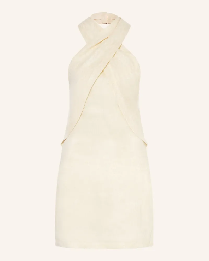 MIRYAM Leinenkleid mit Glitzergarn Gold
