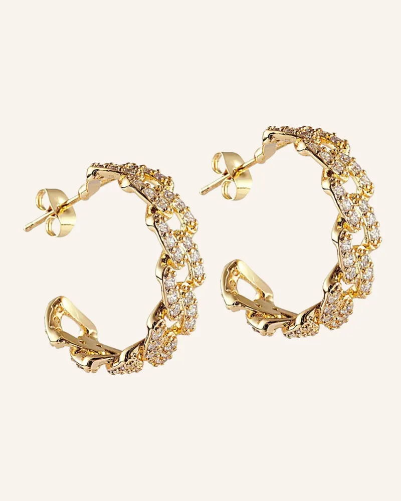 CRYSTAL HAZE Ohrringe Mexican Chain Earrings By Glambou gold Gold
