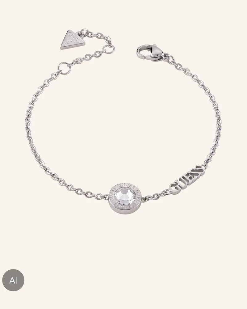 Guess Armkette Color My Day silber Silber