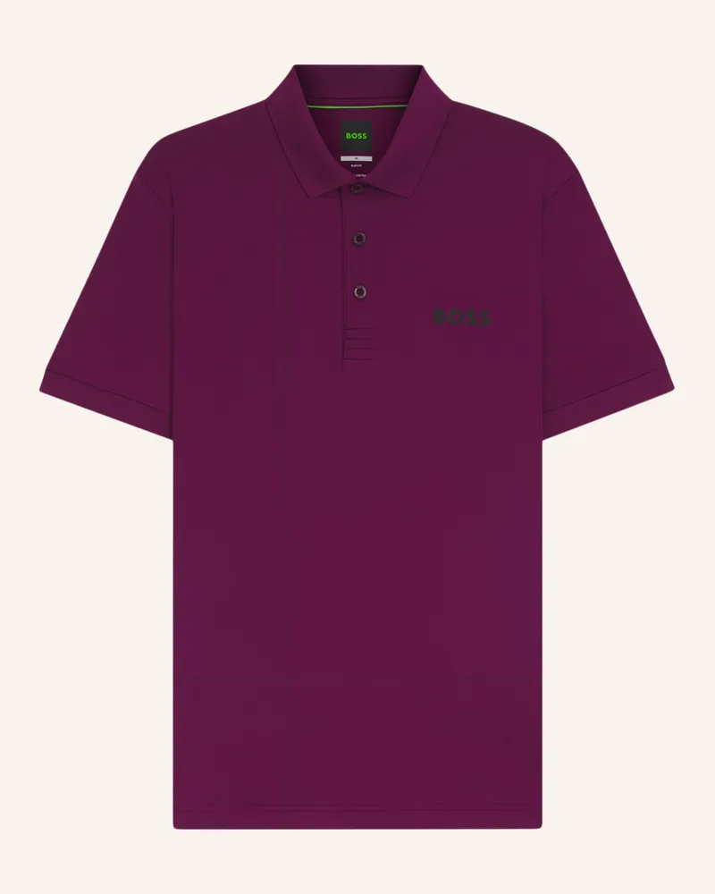 HUGO BOSS Poloshirt POLO CHECK TOC Slim Fit Pink