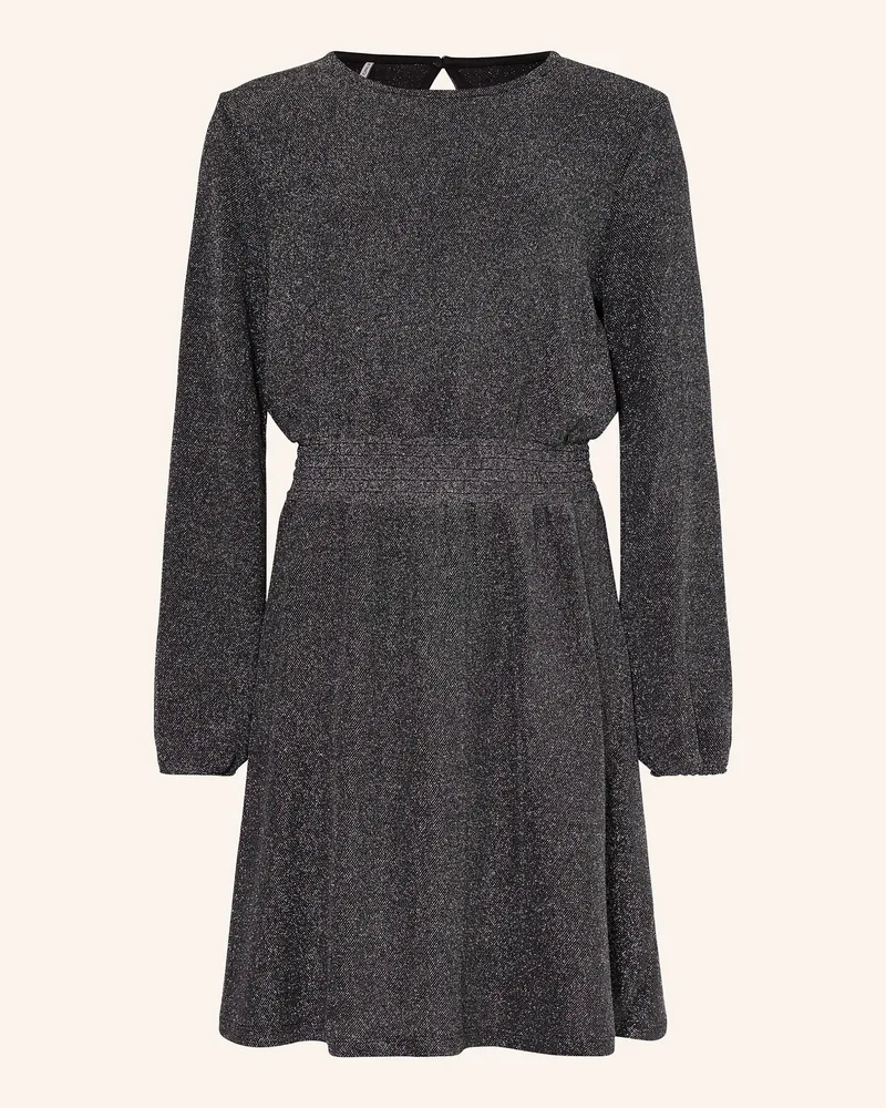 only Kleid mit Glitzergarn Schwarz
