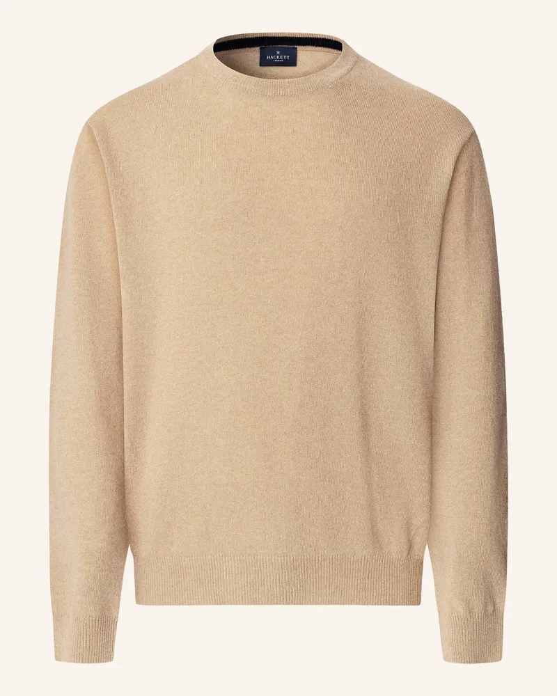Hackett Pullover MERINO CASH MIX CREW Beige