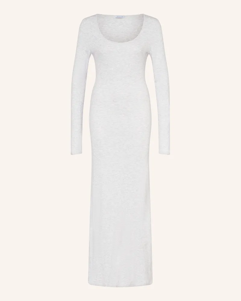 Mrs & HUGS Jerseykleid grau Hellgrau