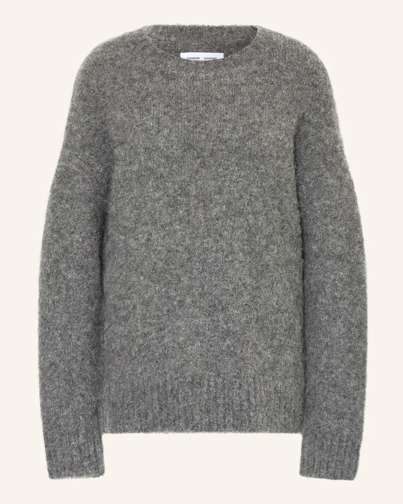 Samsøe & Samsøe Pullover SAJEANNE mit Alpaka Grau