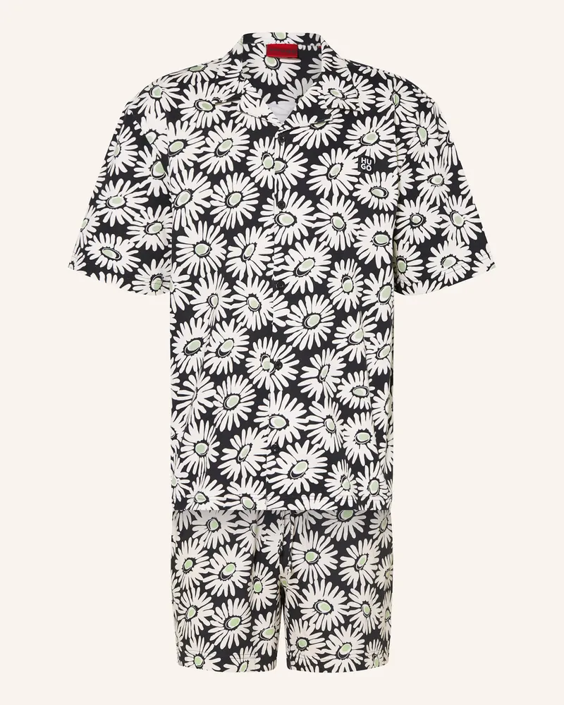 HUGO BOSS Shorty-Schlafanzug DAZZY mit Geschenkbox Schwarz