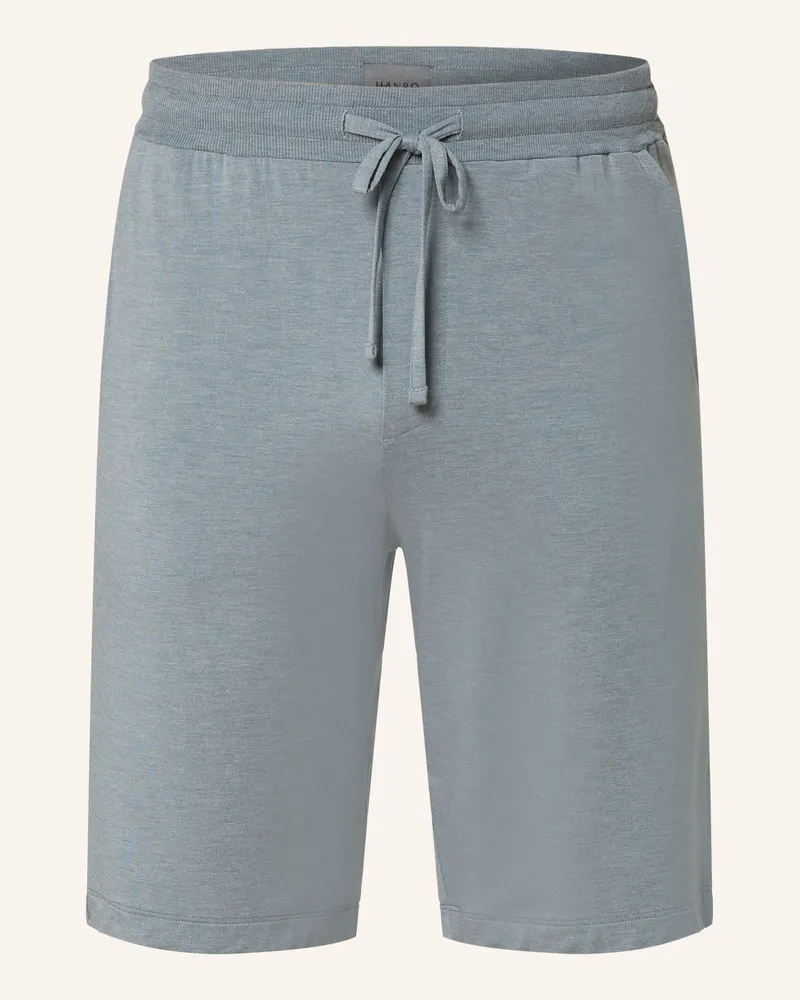 Hanro Schlafshorts CASUALS Blaugrau