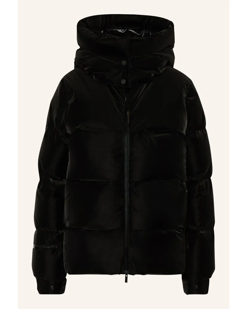 Moncler Daunenjacke RHIN mit abnehmbarer Kapuze Schwarz