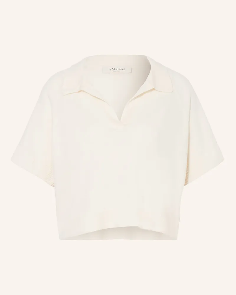 by Aylin Koenig Strick-Poloshirt Erika Aus Merinowolle Mit Cashmere weiss Creme