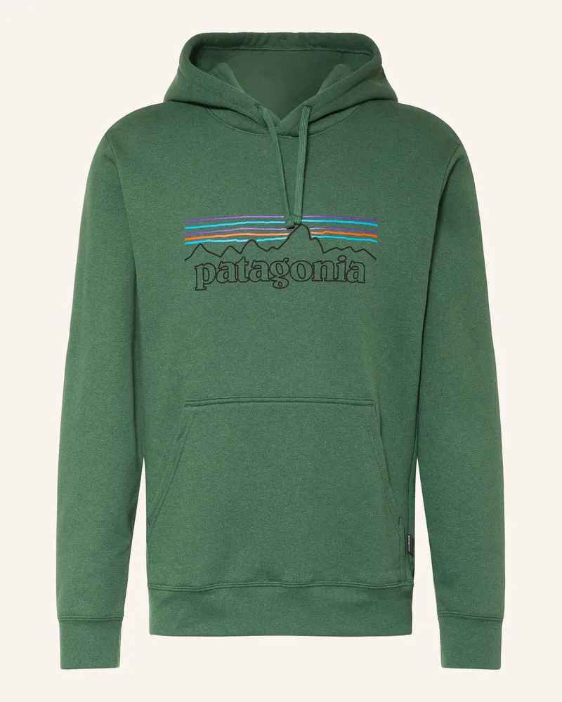 Patagonia Hoodie P-6 gruen Dunkelgrün