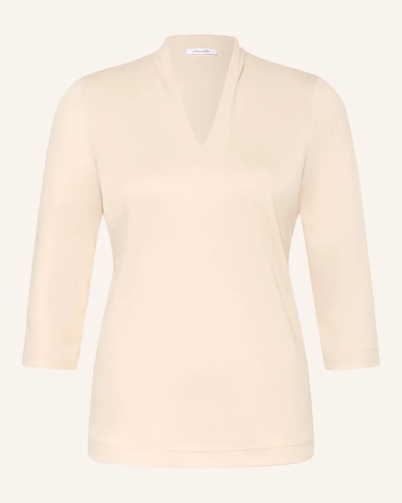 Efixelle Shirt Mit 3/4-Arm braun Beige