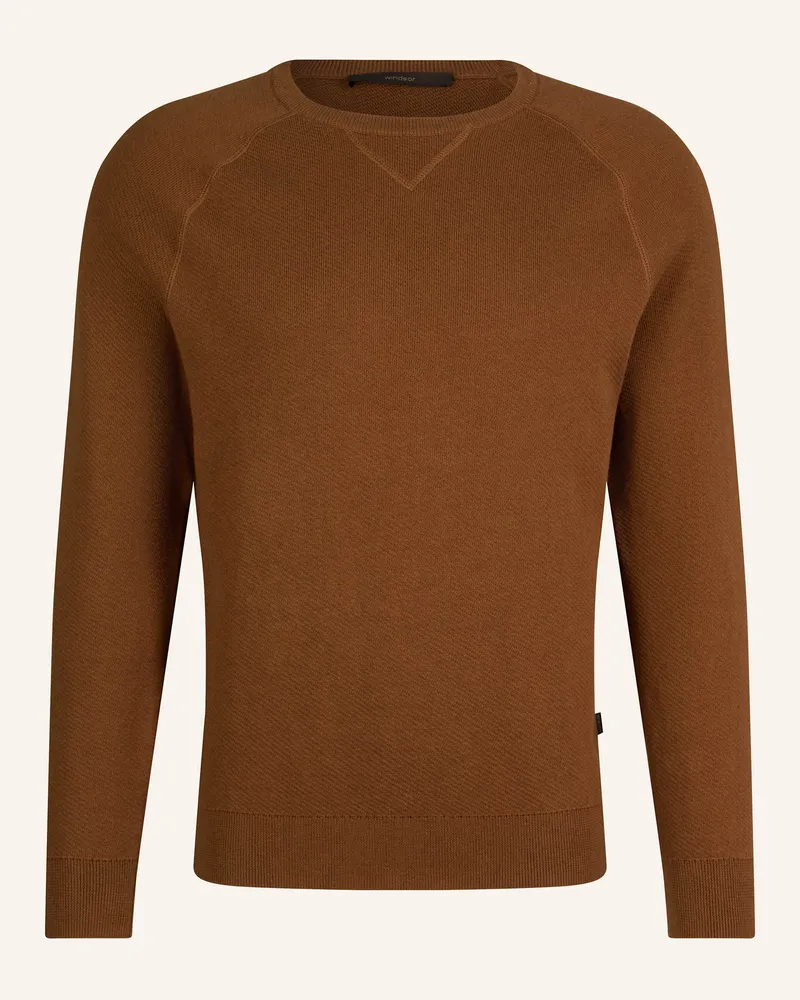 windsor. Pullover braun Camel
