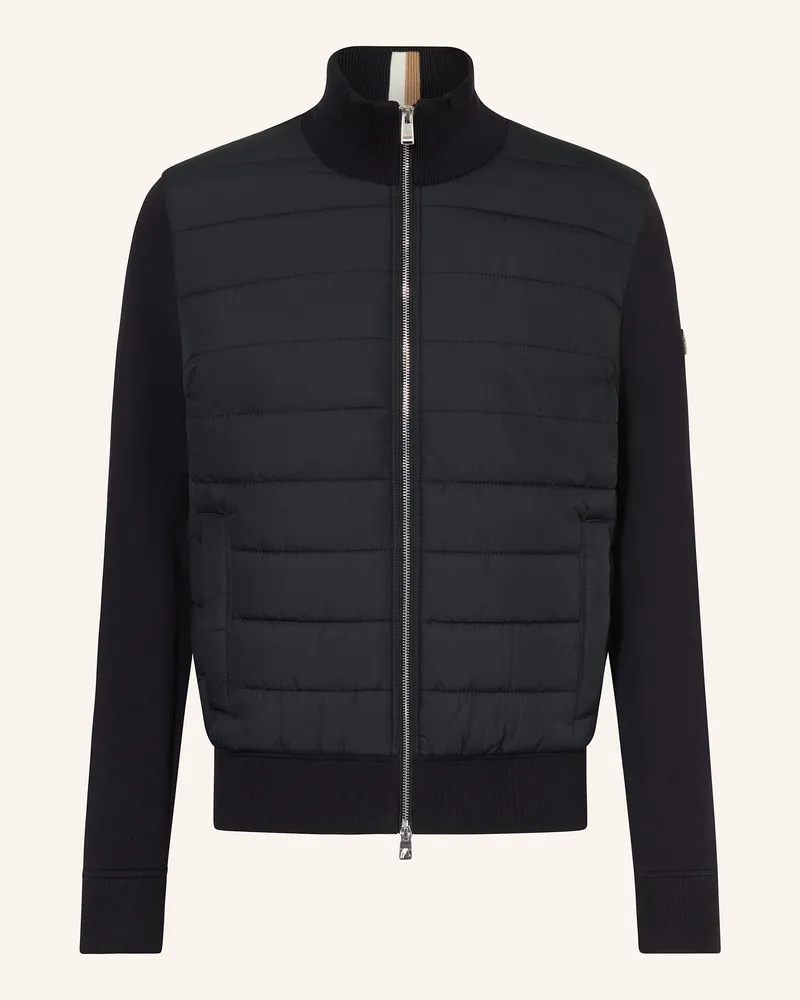 HUGO BOSS Steppjacke H-HERNESTO im Materialmix Schwarz