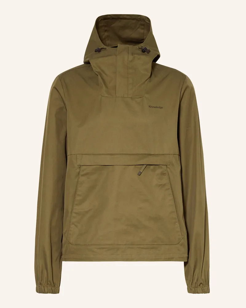 Knowledge Cotton Apparel Schlupfjacke Oliv
