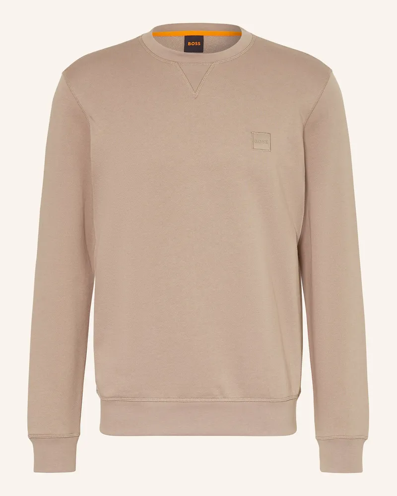 HUGO BOSS Sweatshirt WESTART Hellbraun