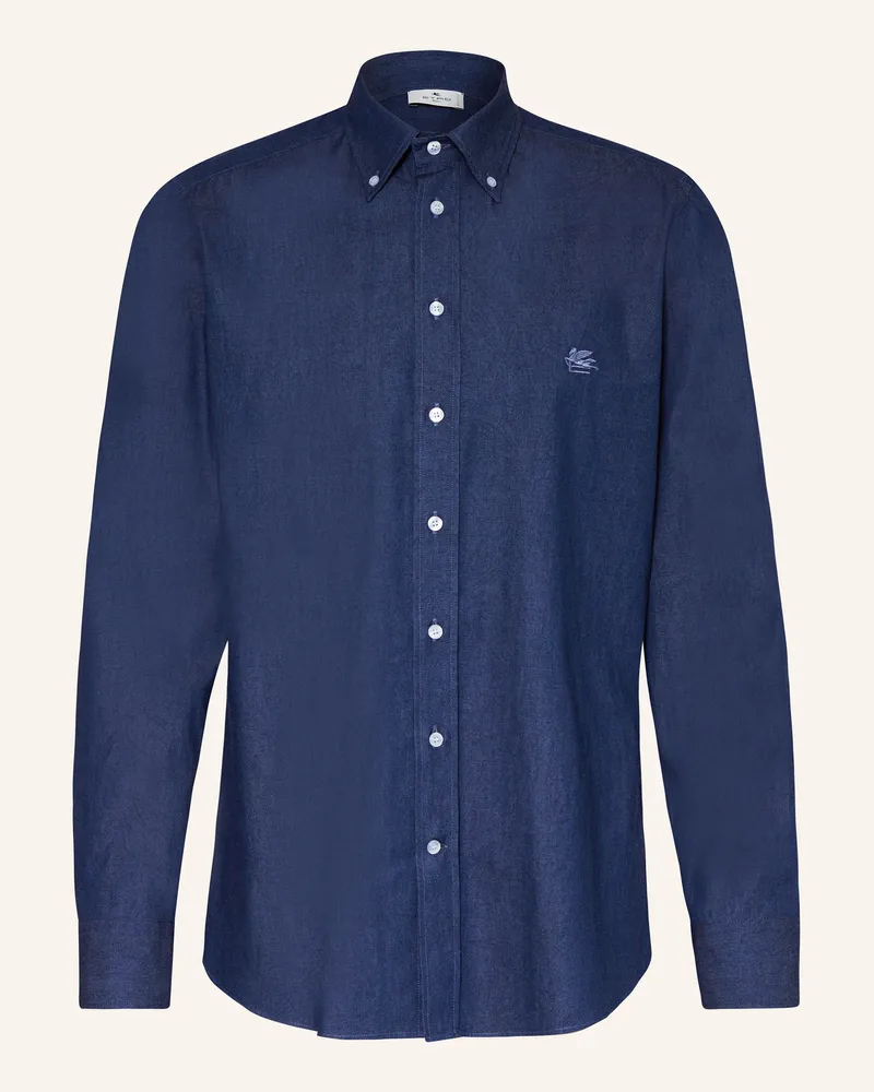 Etro Hemd Regular Fit Dunkelblau