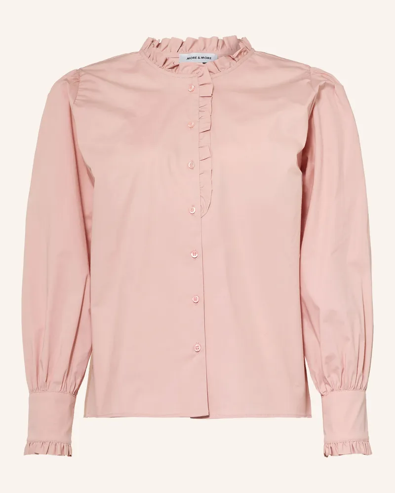 More & More Bluse Mit Rüschen rosa Rosé