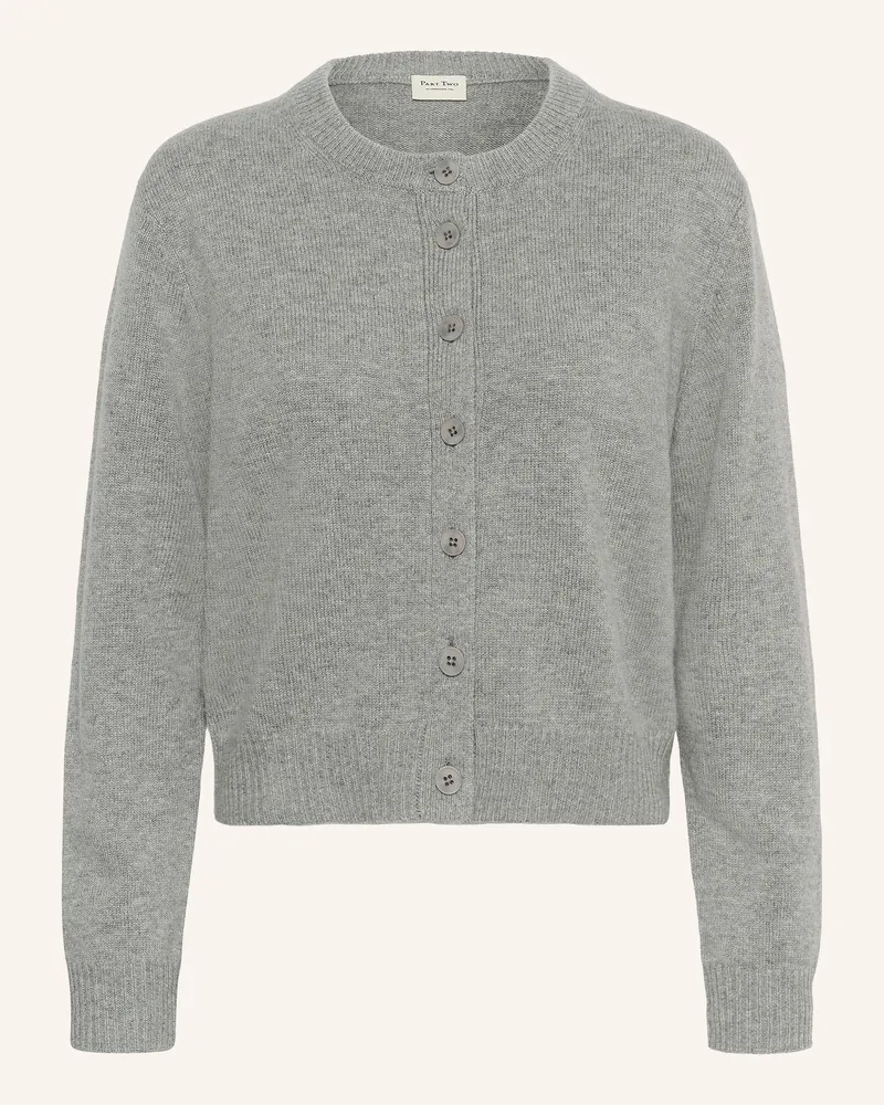 Part Two Strickjacke grau Grau