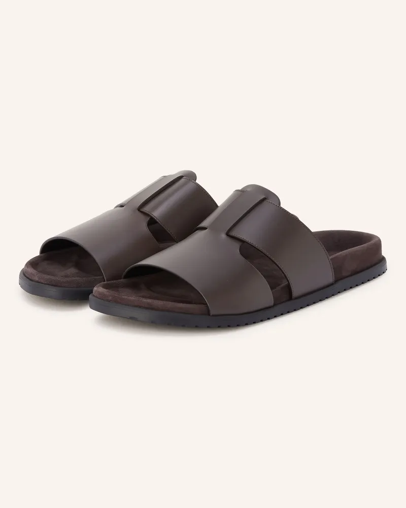 Dolce & Gabbana Pantoletten Dunkelbraun