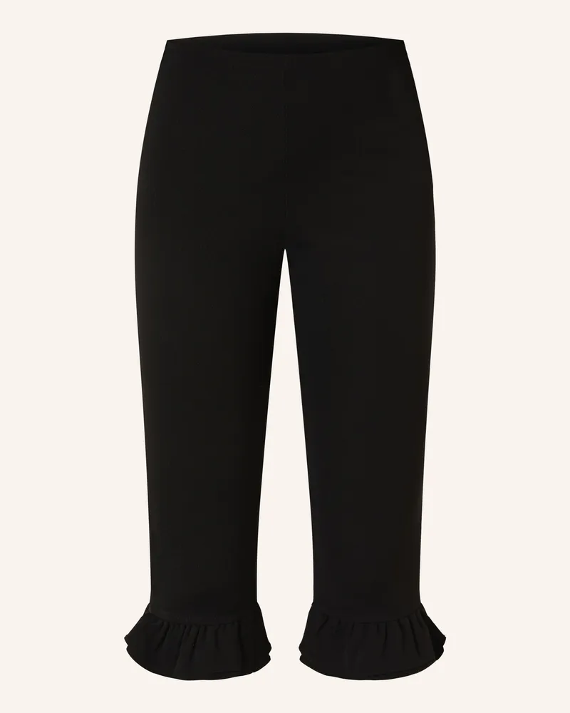 Jacquemus Leggings Le Bermuda Playa Mit Rüschen schwarz Schwarz