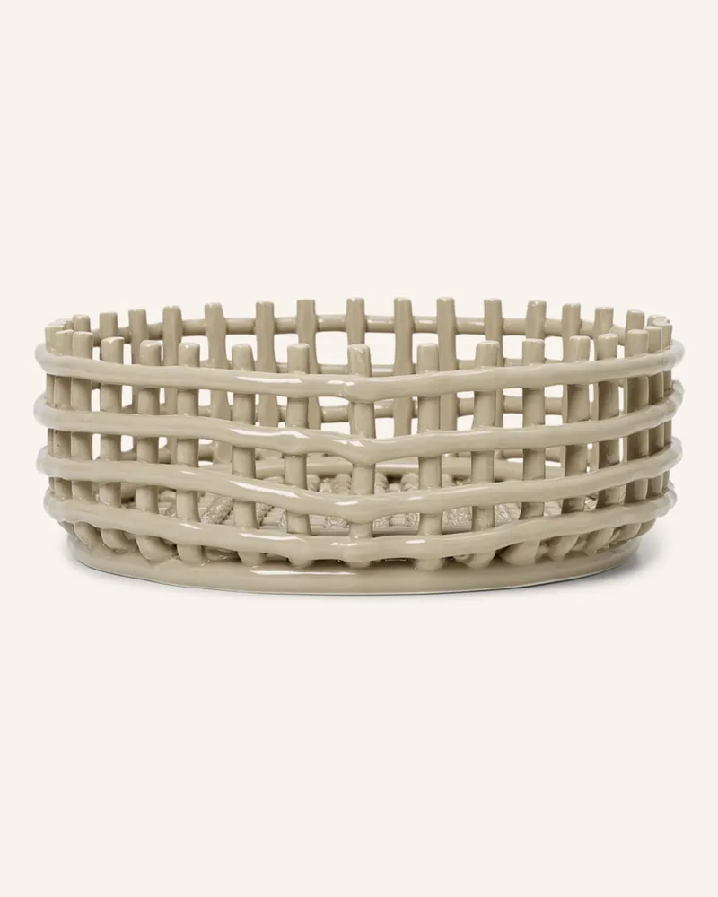ferm LIVING Korb CERAMIC Beige