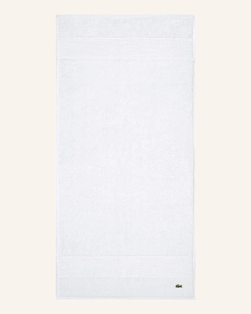 Lacoste Handtuch Llecroco weiss Weiss