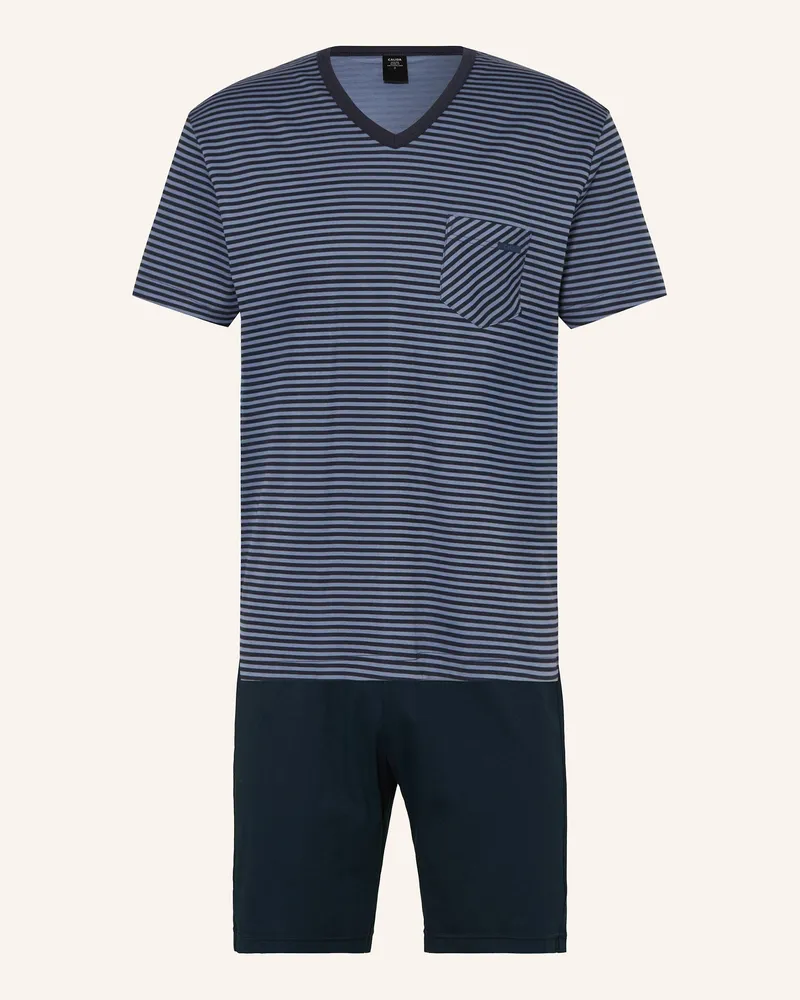 Calida Shorty-Schlafanzug RELAX STREAMLINE Dunkelblau