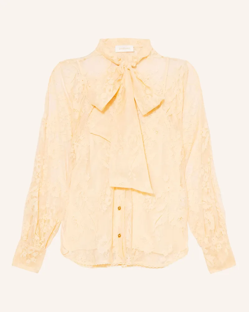 Zimmermann Schluppenbluse Valiant Aus Spitze beige Hellgelb