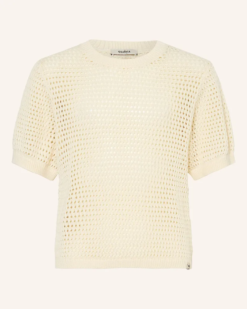 Garcia Jeanswear Strickshirt weiss Creme