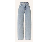 Straight Jeans mit Schmucksteinen