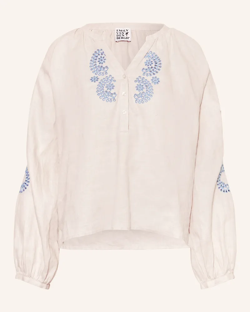 Emily van den Bergh Blusenshirt grau Ecru