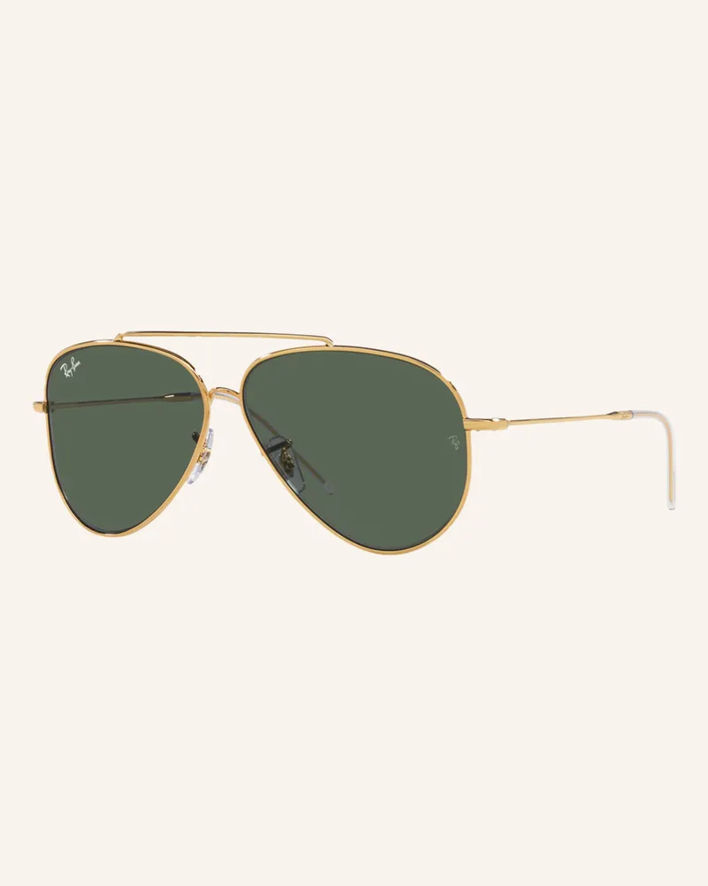 Ray Ban Sonnenbrille Aviator Reverse gold 001