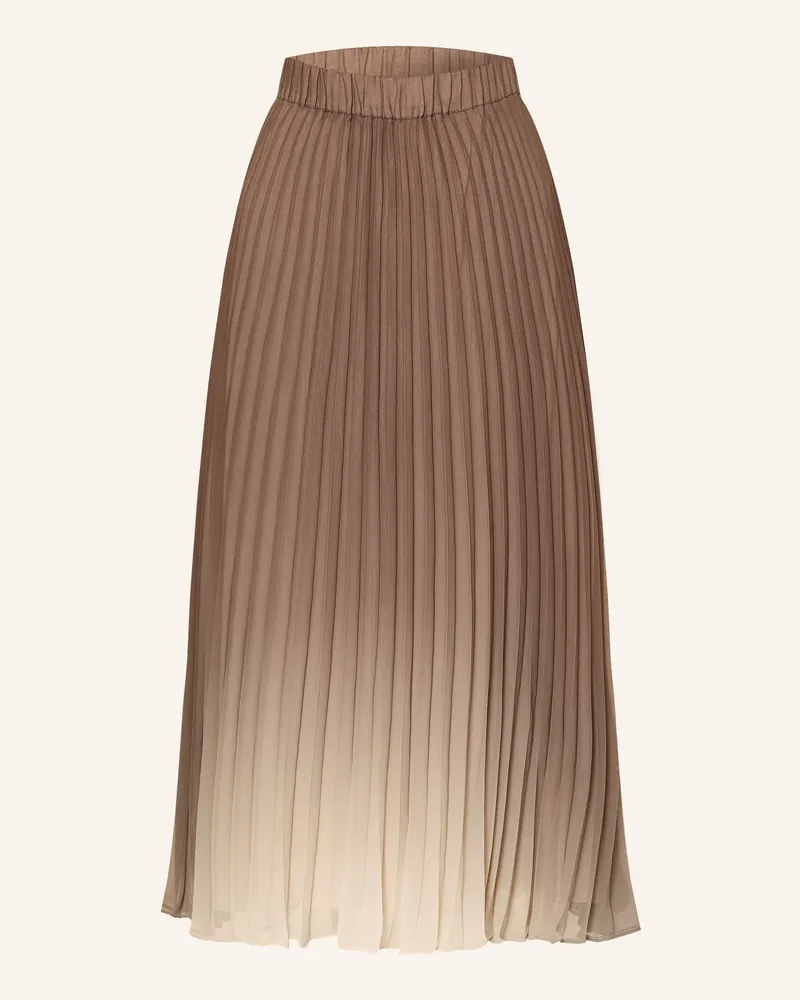 S.Oliver Plisseerock beige Braun