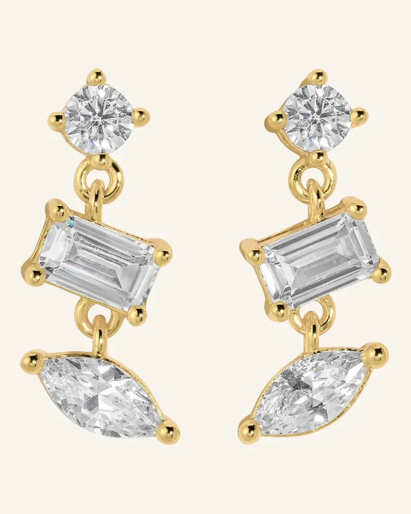 Lili Claspe Ohrhänger Mavis Trio Studs By Glambou gold Gold